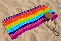Полотенце вафельное пляжное - банное 75х150 см №57 Спектр